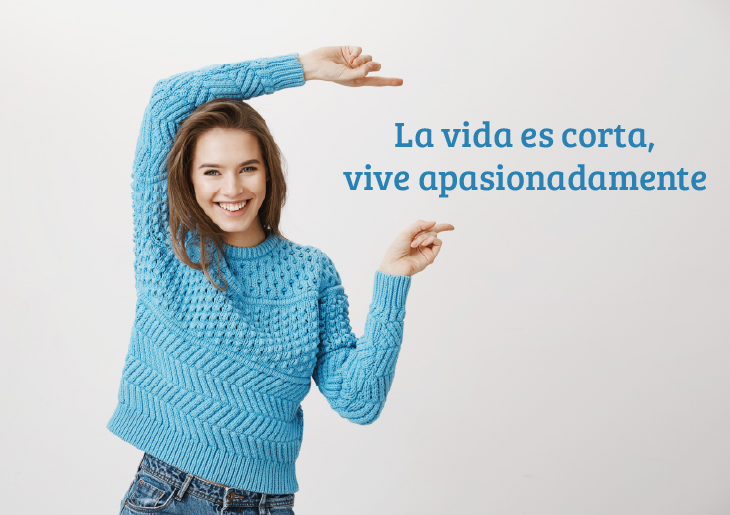 Imagen La vida es corta, vive apasionadamente